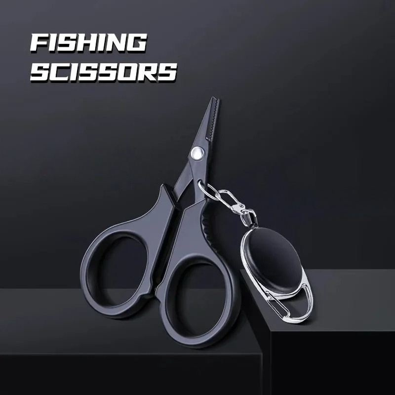 مقص صيد محمول مع حبل قابل للسح - مراجعة Fishing Line Cutter وسعره